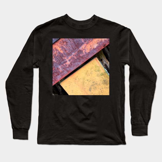 Metal and Rust abstract photography Long Sleeve T-Shirt by art64